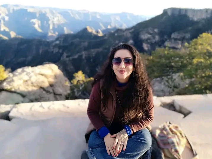 María Villatoro en las Barrancas del Cobre (Chihuahua)
