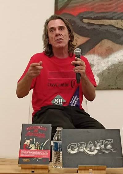 Hidalgo durante la presentación del libro en Madrid